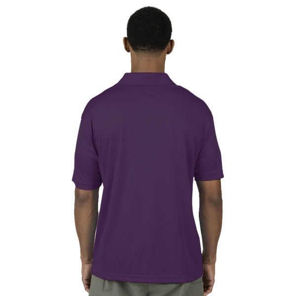 MENS VALUE MOISTURE WICKING S/S POLO  -  PURPLE 2 EXTRA LARGE SOLID