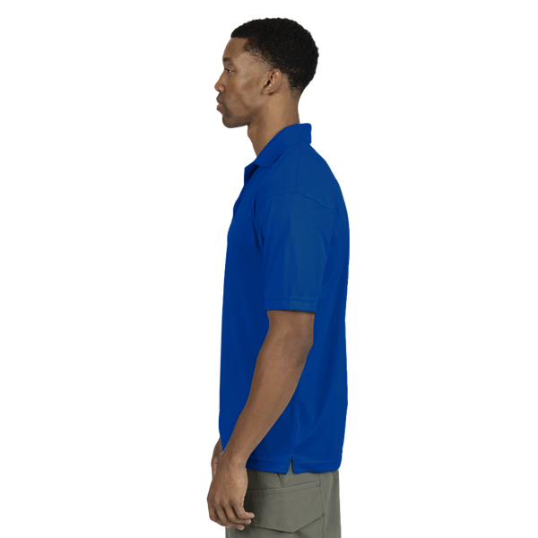 MENS VALUE MOISTURE WICKING S/S POLO  -  ROYAL 2 EXTRA LARGE SOLID