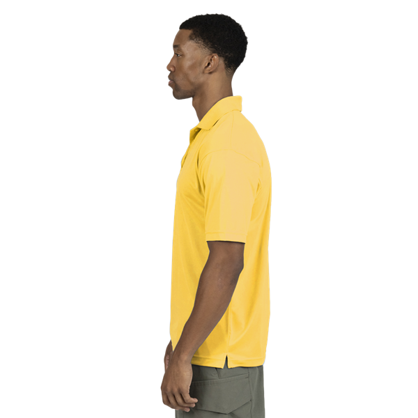 MENS VALUE MOISTURE WICKING S/S POLO  -  YELLOW 2 EXTRA LARGE SOLID