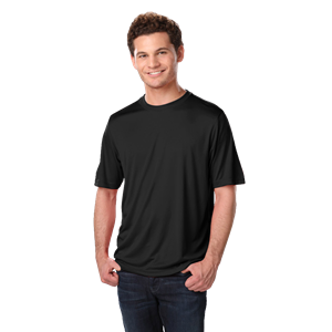 ADULT SOLID WICKING T   -  BLACK 2 EXTRA LARGE SOLID