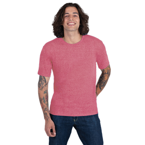 ADULT TRIBLEND SHORT SLEEVE CREW NECK TEE  -  RED 2 EXTRA LARGE SOLID