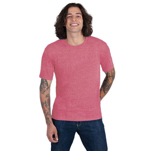 ADULT TRIBLEND SHORT SLEEVE CREW NECK TEE  -  RED 2 EXTRA LARGE SOLID