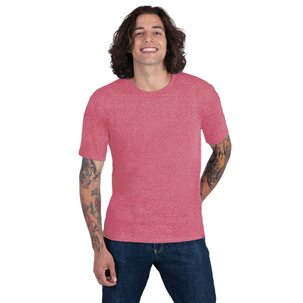 ADULT TRIBLEND SHORT SLEEVE CREW NECK TEE  -  RED EXTRA SMALL SOLID