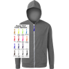 CUSTOM ZIPPER PULL TRIBLEND HOODIE GREY 2 EXTRA LARGE SOLID