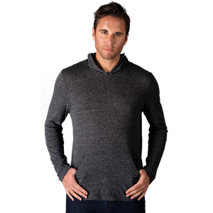 ADULT TRIBLEND PULLOVER HOODIE  -  BLACK 2 EXTRA LARGE SOLID