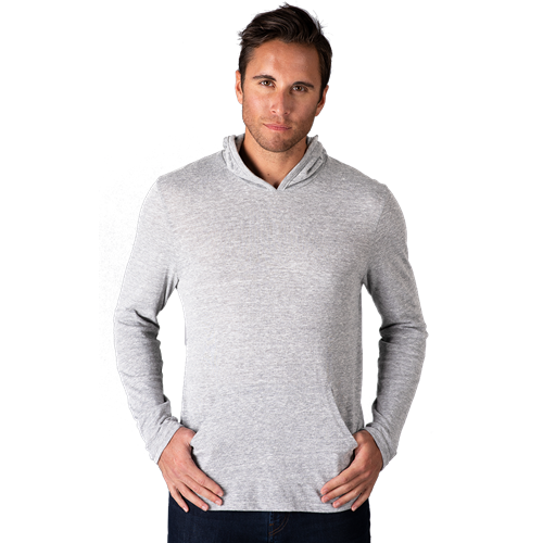 ADULT TRIBLEND PULLOVER HOODIE  -  LIGHT GREY 2 EXTRA LARGE SOLID