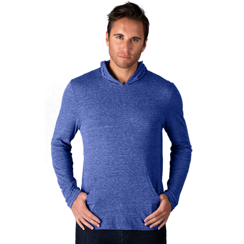 ADULT TRIBLEND PULLOVER HOODIE  -  ROYAL 2 EXTRA LARGE SOLID