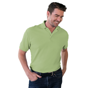 MENS VALUE SOFT TOUCH PIQUE POLO  -  CACTUS 2 EXTRA LARGE SOLID
