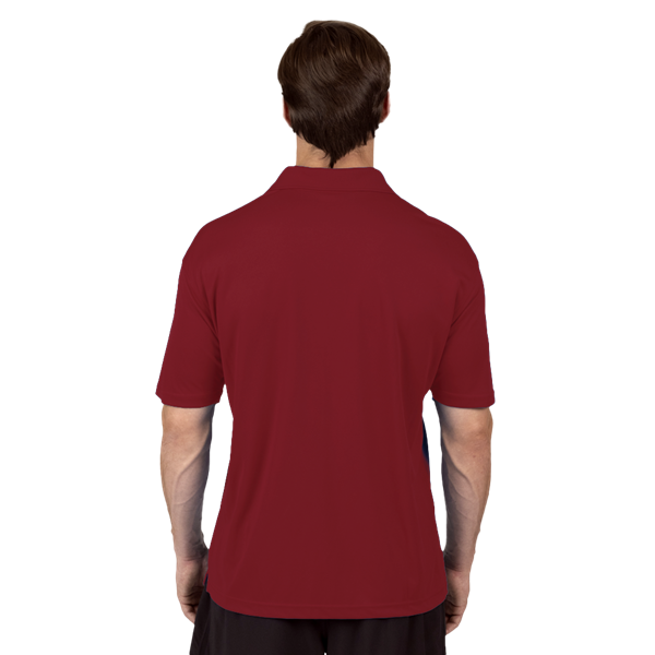 MENS AVENGER MICRO PIQUE S/S POLO BURGUNDY 2 EXTRA LARGE SOLID