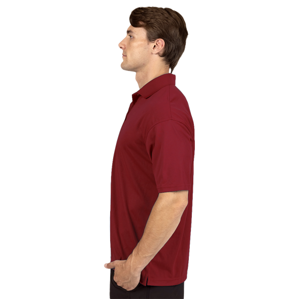 MENS AVENGER MICRO PIQUE S/S POLO BURGUNDY 2 EXTRA LARGE SOLID