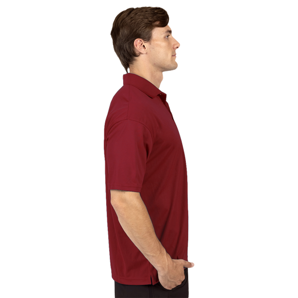 MENS AVENGER MICRO PIQUE S/S POLO BURGUNDY 2 EXTRA LARGE SOLID