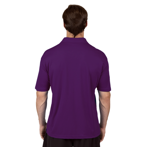 MENS AVENGER MICRO PIQUE S/S POLO PURPLE 2 EXTRA LARGE SOLID