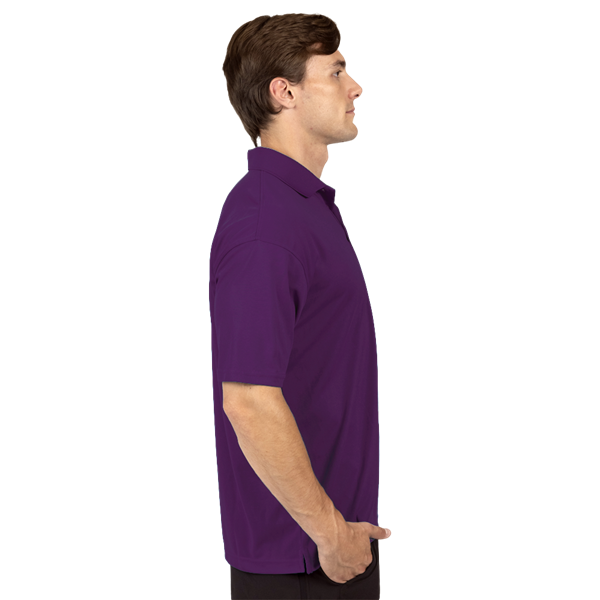 MENS AVENGER MICRO PIQUE S/S POLO PURPLE 2 EXTRA LARGE SOLID