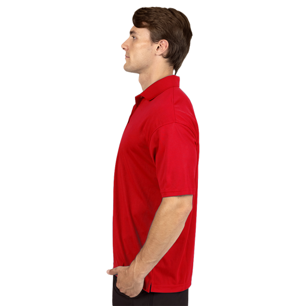 MENS AVENGER MICRO PIQUE S/S POLO RED SMALL SOLID