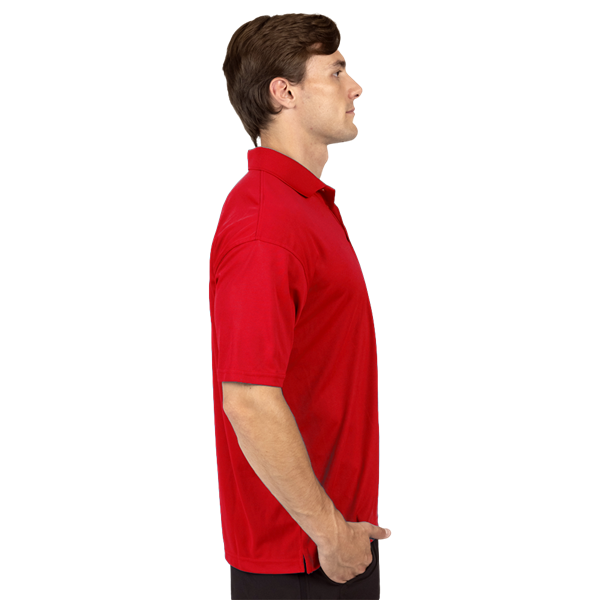 MENS AVENGER MICRO PIQUE S/S POLO RED SMALL SOLID