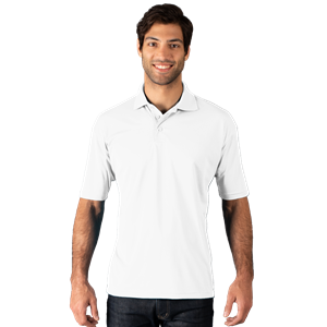 MENS AVENGER MICRO PIQUE S/S POLO WHITE 2 EXTRA LARGE SOLID