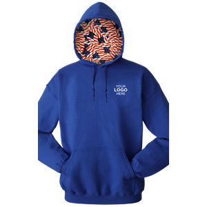 Americana ADULT FLEECE PULLOVER HOODIE ROYAL 2 EXTRA LARGE SOLID