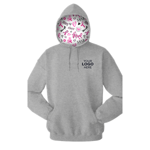 CANCER CARE PULLOVER GREY HEATHER 2 EXTRA LARGE SOLID