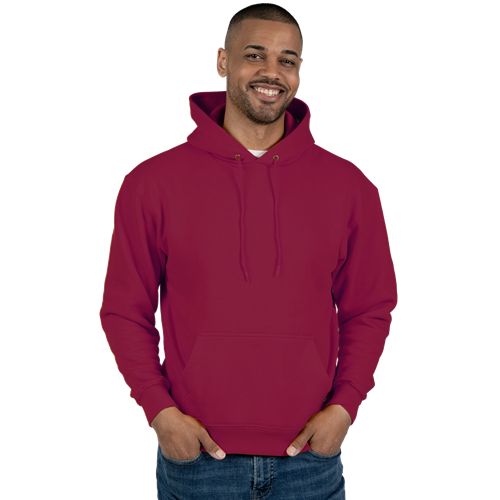 ADULT FLEECE PULLOVER HOODIE  -  BURGUNDY 2 EXTRA LARGE SOLID
