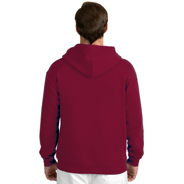 ADULT FLEECE PULLOVER HOODIE  -  BURGUNDY EXTRA SMALL SOLID