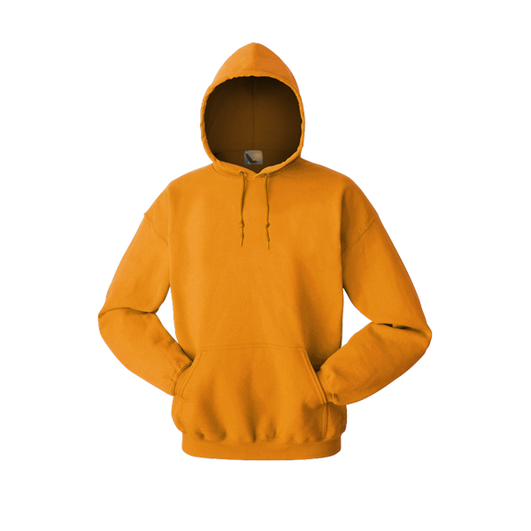 ADULT FLEECE PULLOVER HOODIE  -  GOLD 2 EXTRA LARGE SOLID