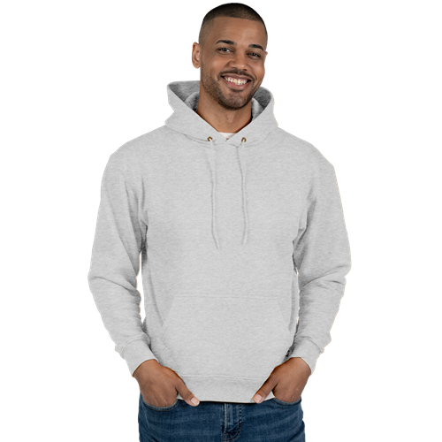 ADULT FLEECE PULLOVER HOODIE  -  HEATHER GREY 2 EXTRA LARGE SOLID