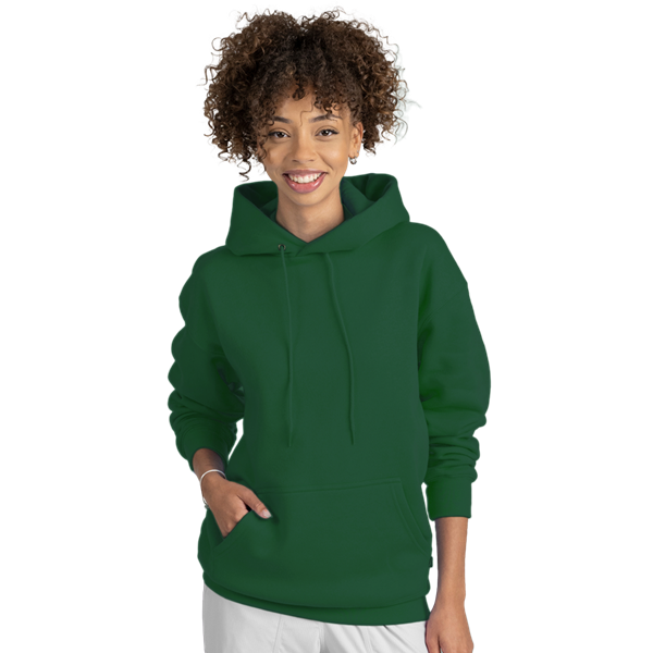 ADULT FLEECE PULLOVER HOODIE  -  HUNTER EXTRA SMALL SOLID