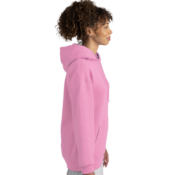 ADULT FLEECE PULLOVER HOODIE  -  DARK PINK EXTRA SMALL SOLID