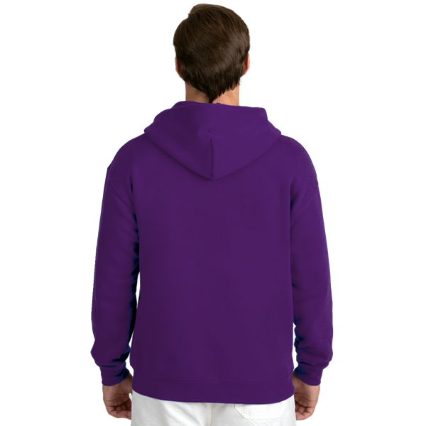 ADULT FLEECE PULLOVER HOODIE  -  TEAM PURPLE EXTRA SMALL SOLID