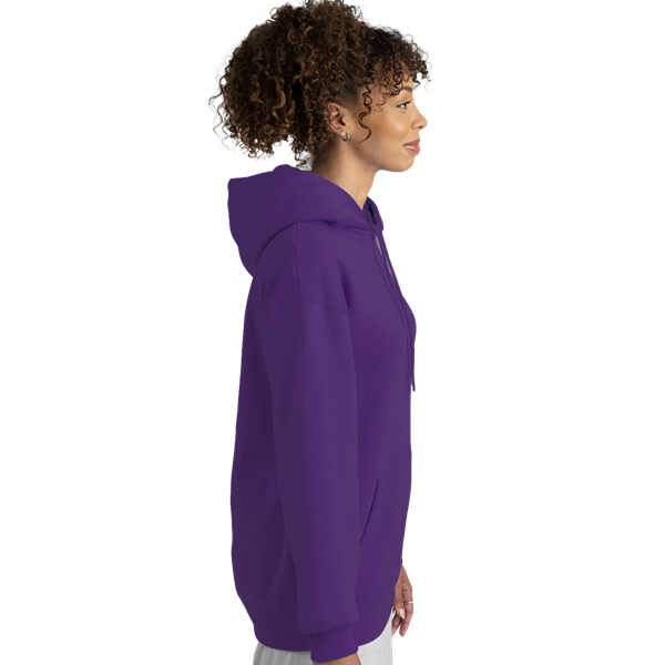 ADULT FLEECE PULLOVER HOODIE  -  TEAM PURPLE EXTRA SMALL SOLID