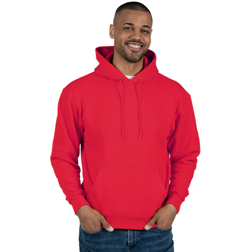 ADULT FLEECE PULLOVER HOODIE  -  RED 2 EXTRA LARGE SOLID