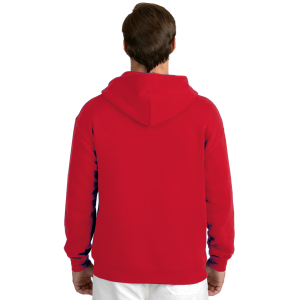 ADULT FLEECE PULLOVER HOODIE  -  RED EXTRA SMALL SOLID