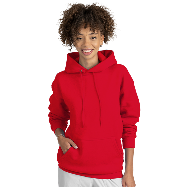 ADULT FLEECE PULLOVER HOODIE  -  RED EXTRA SMALL SOLID