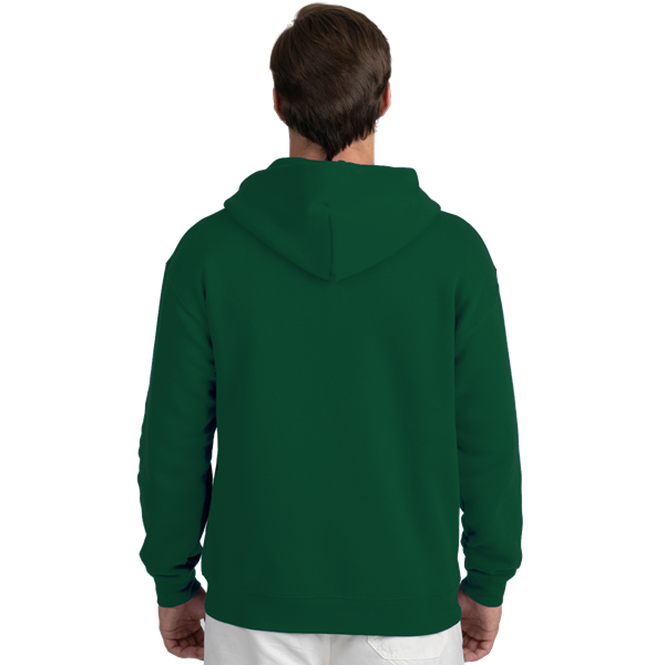 ADULT FLEECE ZIP FRONT HOODIE  -  HUNTER EXTRA SMALL SOLID