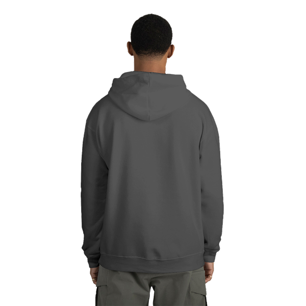 ADULT FLEECE PULL OVER HOODIE CARBON 2 EXTRA LARGE SOLID