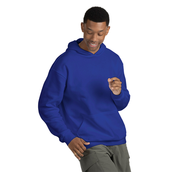 ADULT FLEECE PULL OVER HOODIE ROYAL 2 EXTRA LARGE SOLID