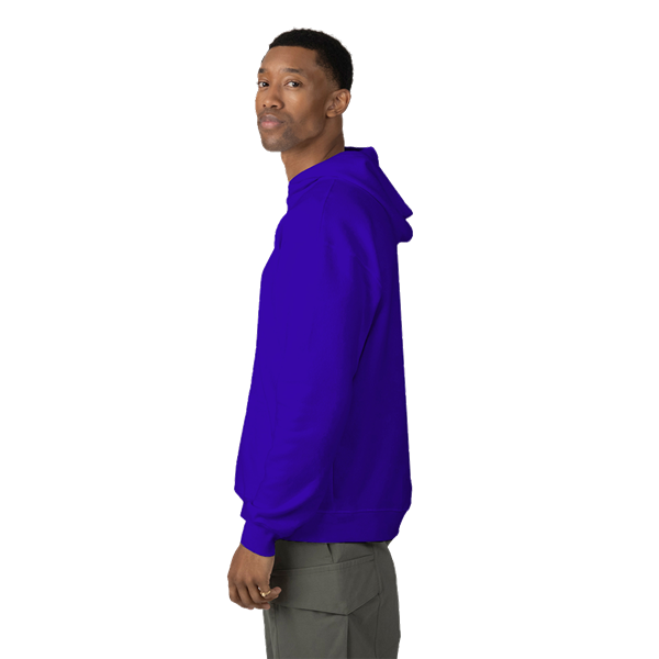 ADULT FLEECE PULL OVER HOODIE ROYAL 2 EXTRA LARGE SOLID