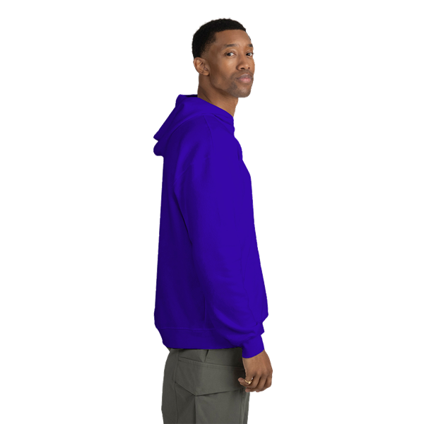 ADULT FLEECE PULL OVER HOODIE ROYAL 2 EXTRA LARGE SOLID