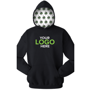 YOUR LOGO HERE ADULT FLEECE PULL OVER HOODIE BLACK 2 EXTRA LARGE SOLID
