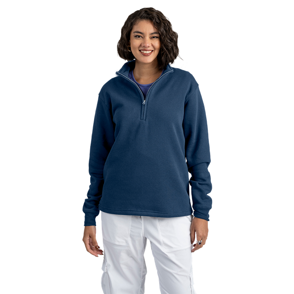 1/4 ZIP WESTPORT PULL OVER ESSENTIAL FLEECE NAVY 2 EXTRA LARGE SOLID